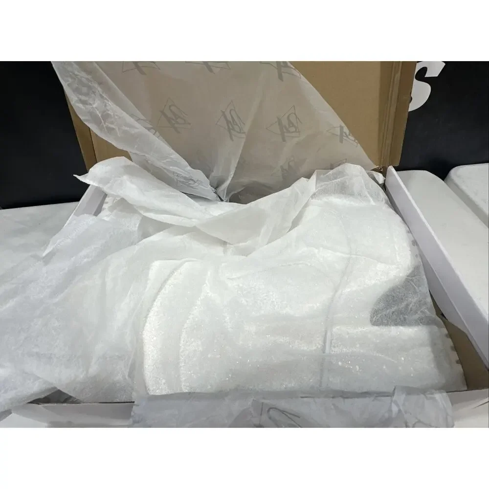 Y.R.U. Krush Platform Boots in White Glitter - Size 10 - Picture 8 of 9